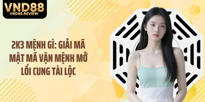 2K3 Mệnh Gì: Giải Mã Mật Mã Vận Mệnh Mở Lối Cung Tài Lộc