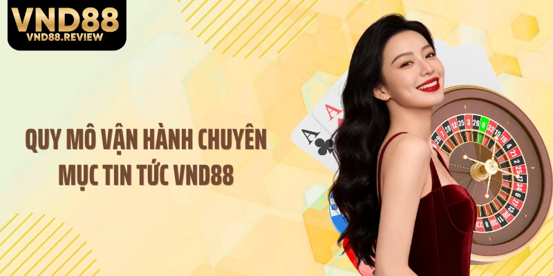 Quy mô vận hành chuyên mục tin tức VND88
